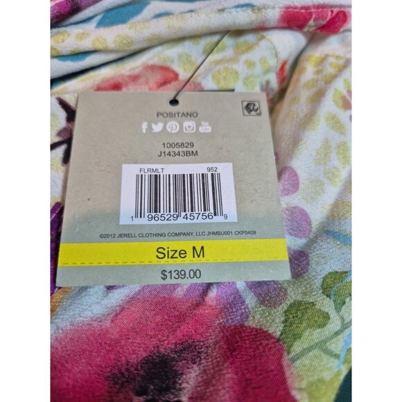 John Mark Women’s Shirt Top Embroidered Floral 3/4 Sleeve Button  Tunic  (9) - Picture 12 of 12